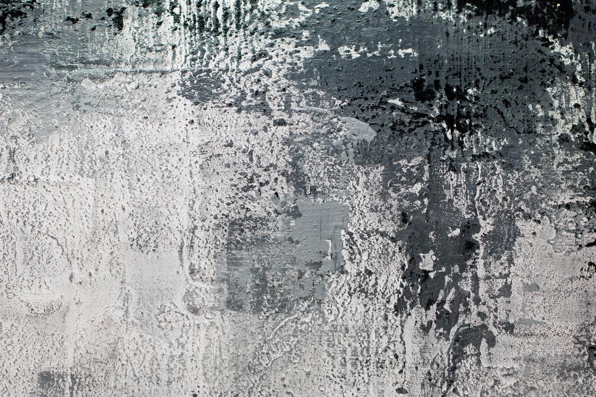 ACRYLBILD HANDGEMALT 83/123 cm - Schwarz/Grau, Textil (83/123cm) - KUNSTLOFT