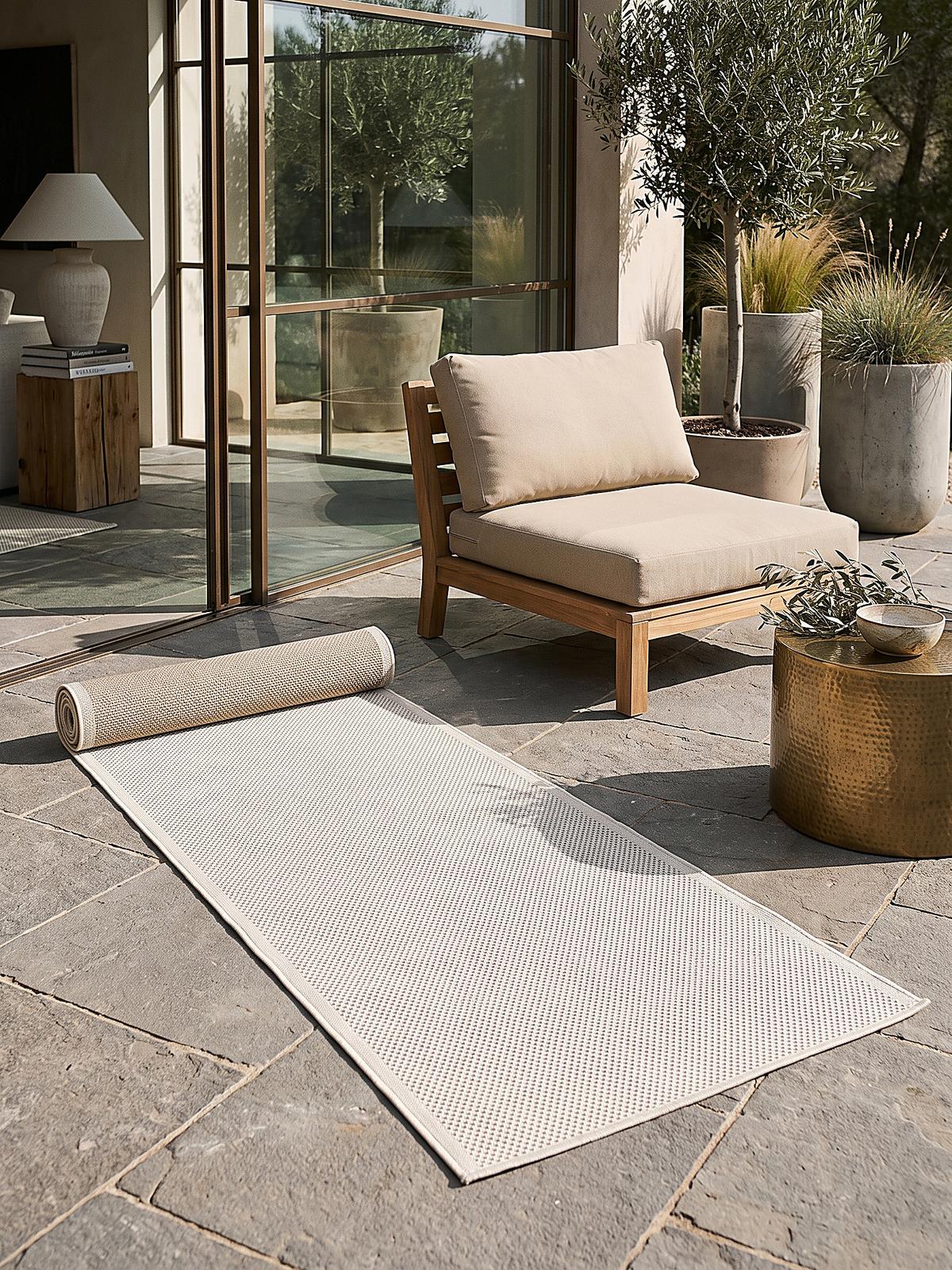 TEPPICHLÄUFER Uni BORNO Polypropylen Creme 80 x 150 cm - Beige, Textil (80/150cm) - KADIMA DESIGN