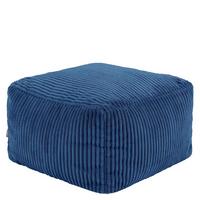 SITZPOUF Amara - Blau, Textil (42/24/42cm) - icon
