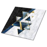 FLIESENAUFKLEBER 9 Stück 30x30 cm selbstklebend Geometrische Abstraktion - Multicolor, Textil (30/1.6/30cm) - TULUP