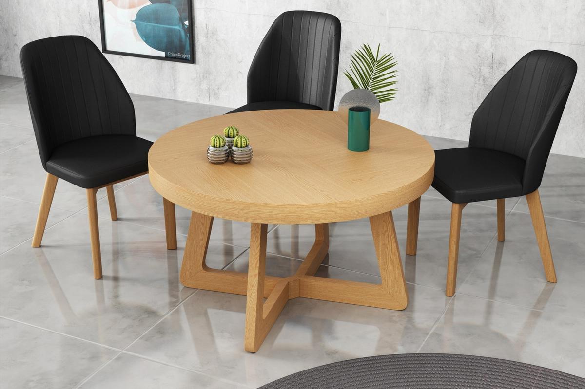 ESSTISCH SOLIS Ausziehbar 130 - 230 / 130 x 76 cm - Eichefarben, Holz (130/130/76cm) - MASSENO