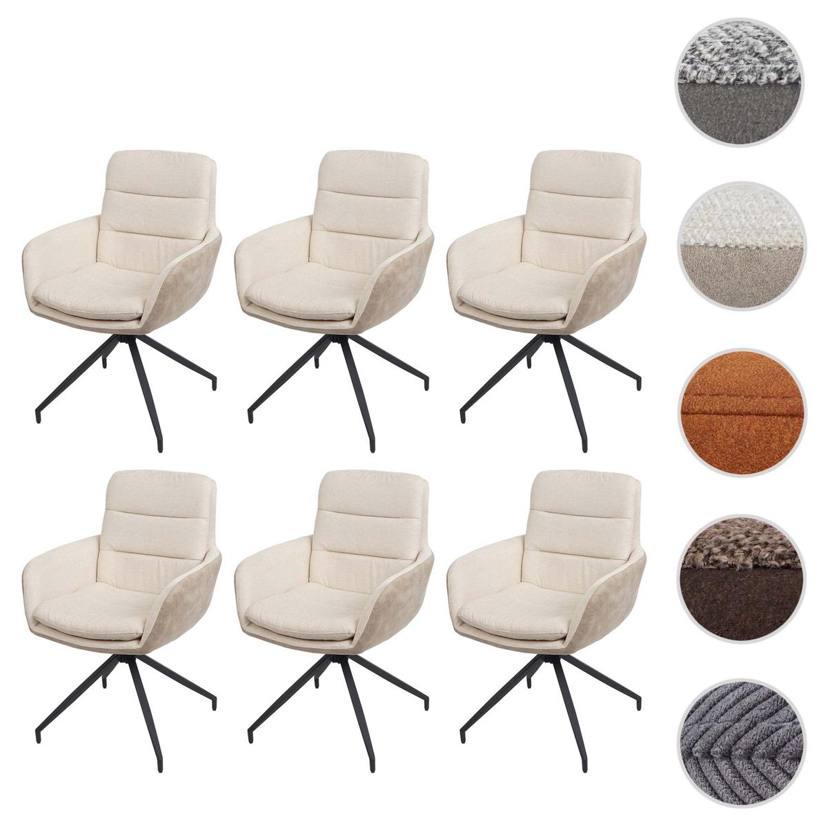 ESSZIMMERSTUHL Cremeweiß - Beige/Weiß, Textil (60/89/54cm) - MCW