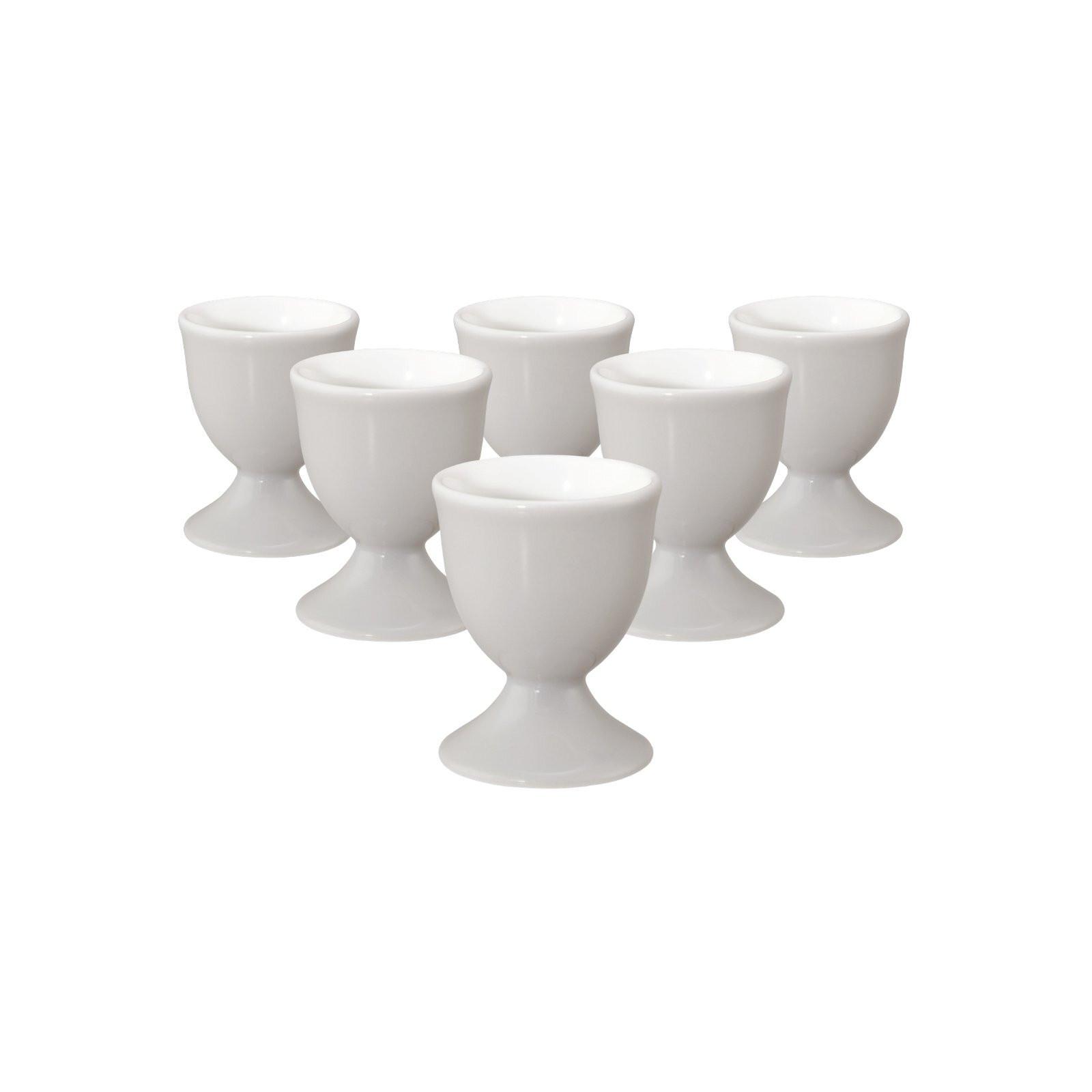 EIERBECHER Liberty Pure Colors New Grey ø 4,9 cm 6er Set - Grau, Keramik (4.9/6.4/4.9cm) - Seltmann Weiden