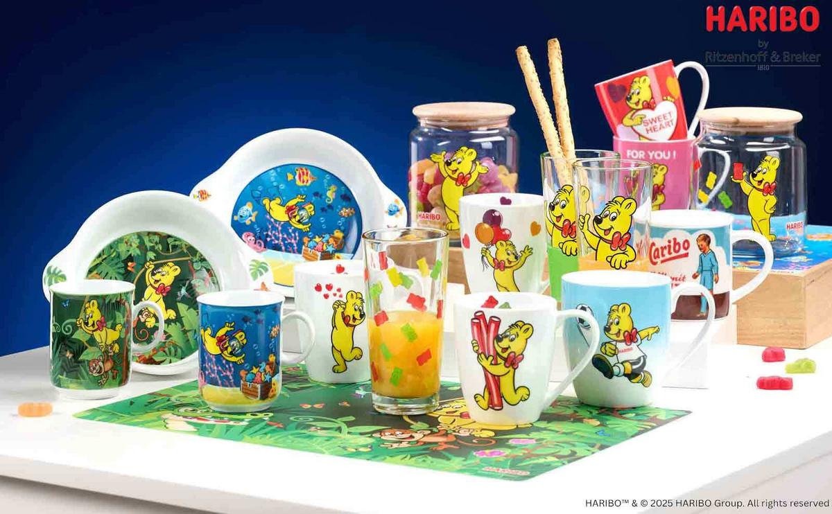 KINDERGESCHIRR-SET Haribo Jungle bunt - Multicolor, Keramik (19/9.5/19cm) - Ritzenhoff Breker