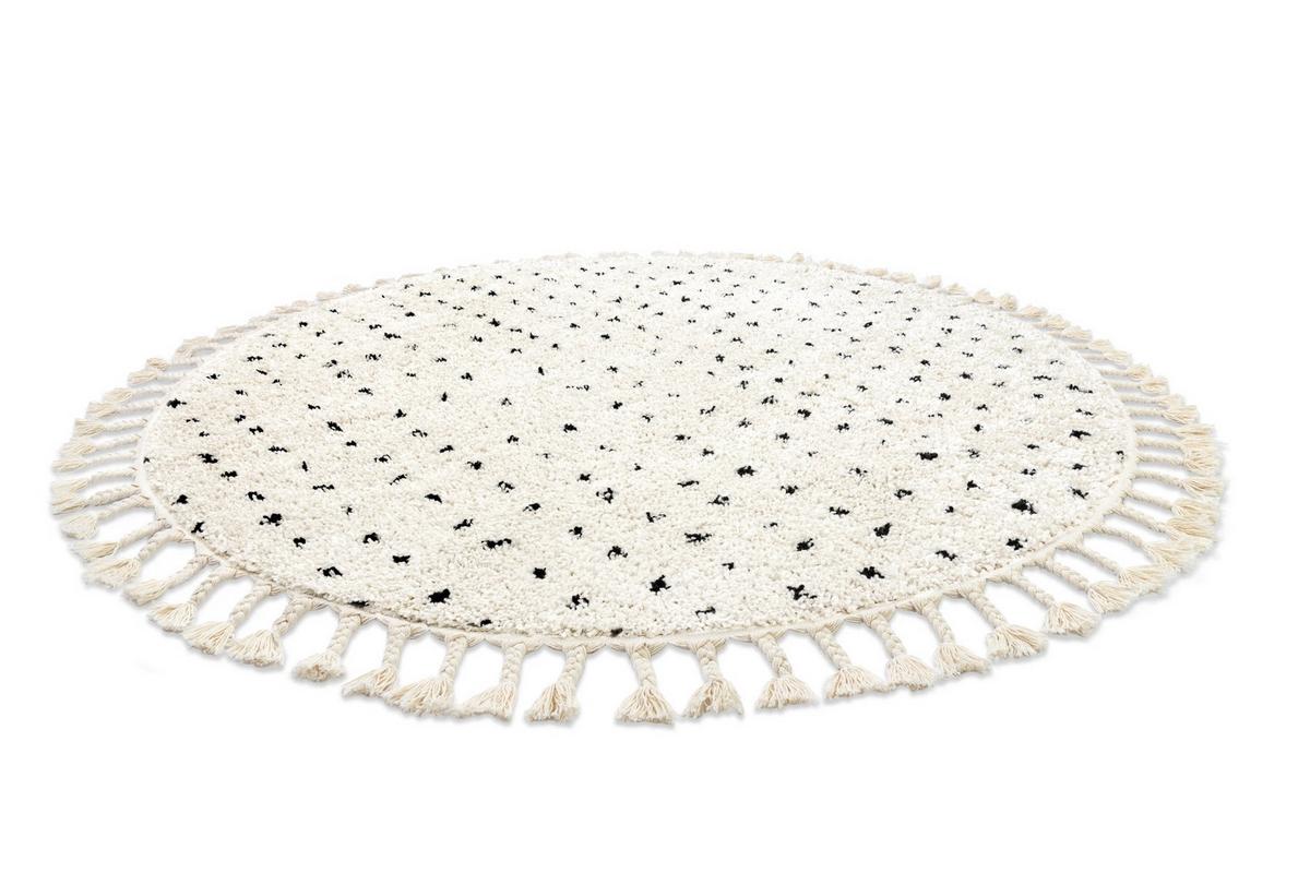 TEPPICH Berber 120 cm - Creme, Textil (120/120cm) - rugsX