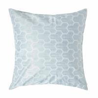 KISSENHÜLLE Jacquard geometrisch 60/60 cm - Blau, Textil (60/60cm) - Homescapes