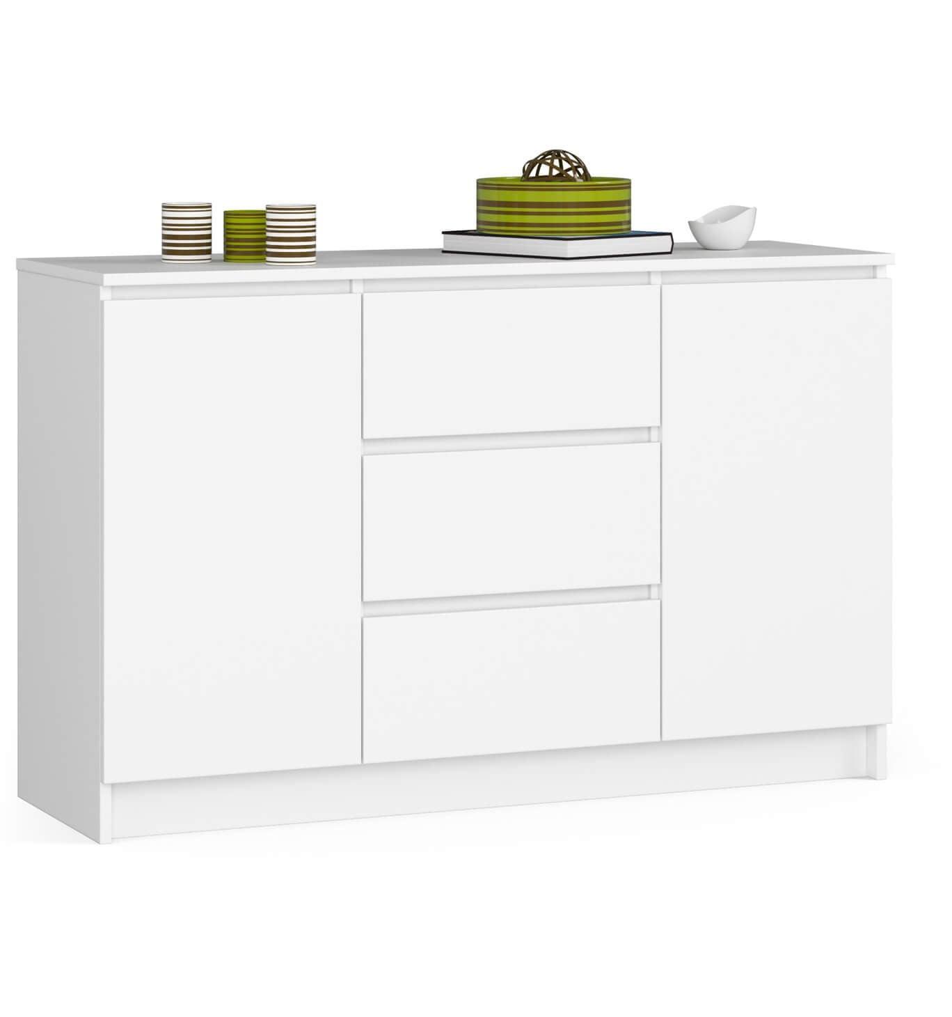 KOMMODE Weiß 77/120/40 - Weiß, Holzwerkstoff (120/77/40cm) - RAUMHIRSCH FURNITURE