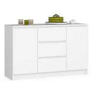 KOMMODE Weiß 77/120/40 - Weiß, Holzwerkstoff (120/77/40cm) - RAUMHIRSCH FURNITURE