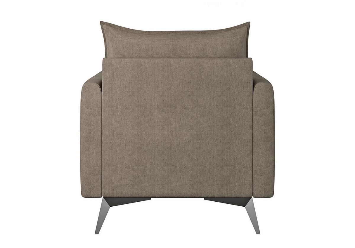 SESSEL Pulse Dunkelbeige Luxusmicrofaser - Beige/Schwarz, Holz/Textil (74/86/31cm) - S-Style Möbel