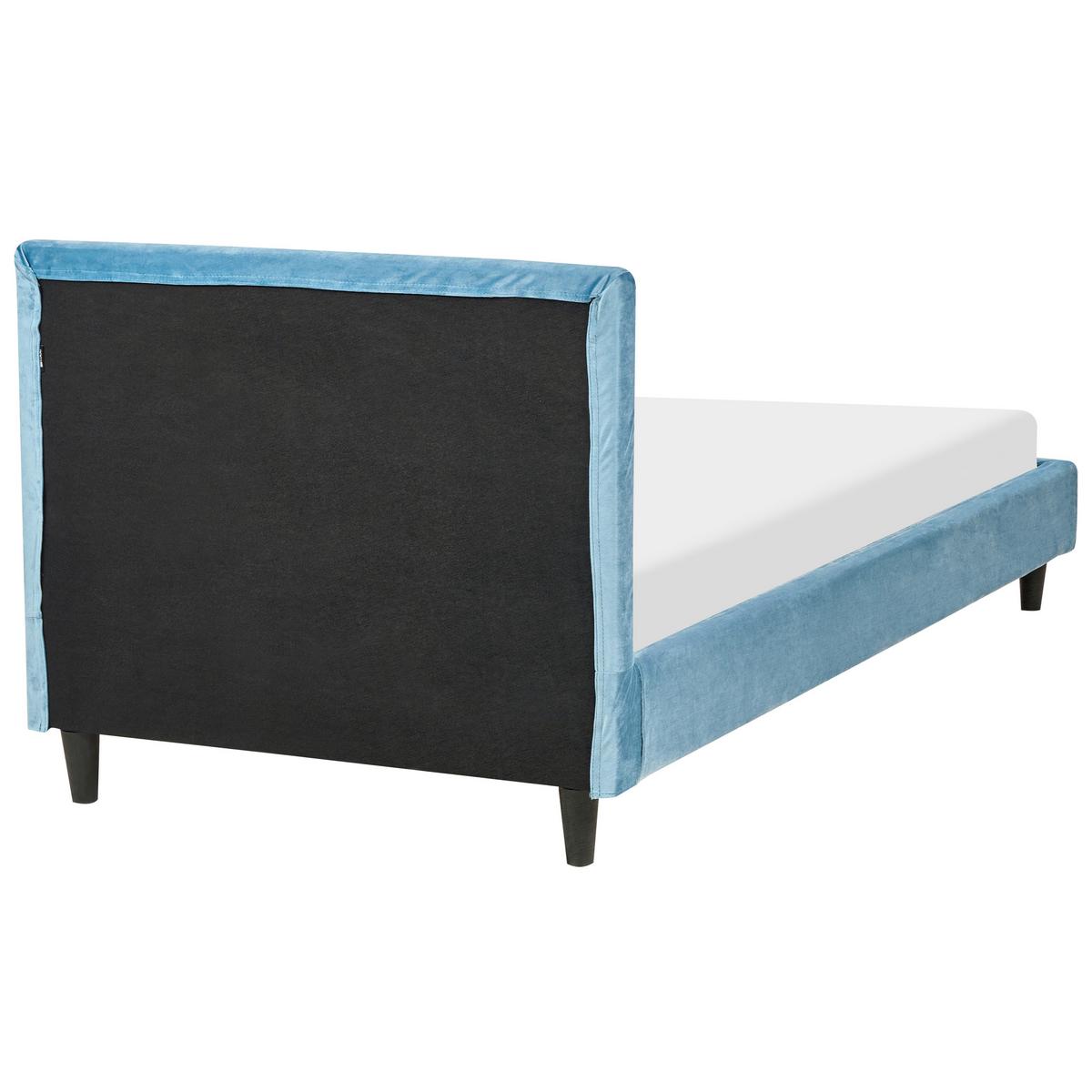 POLSTERBETT 90/200cm Hellblau Fitou - Hellblau, Textil (90/200cm) - Beliani