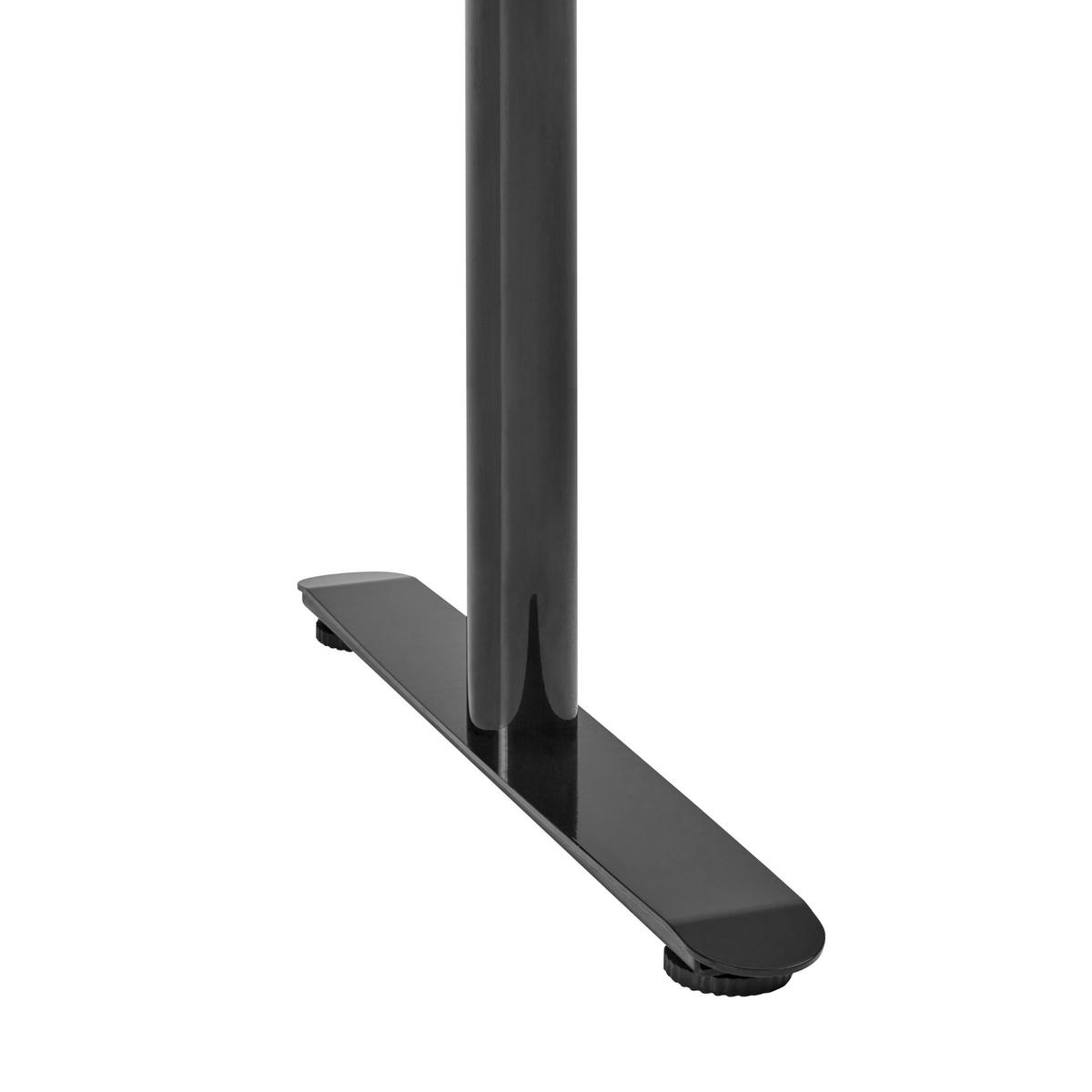 SCHREIBTISCH braunschwarz 120/72 cm elektrisch höhenverstellbar Destin IV - Dunkelbraun/Schwarz, Holz (72/120/67cm) - Beliani