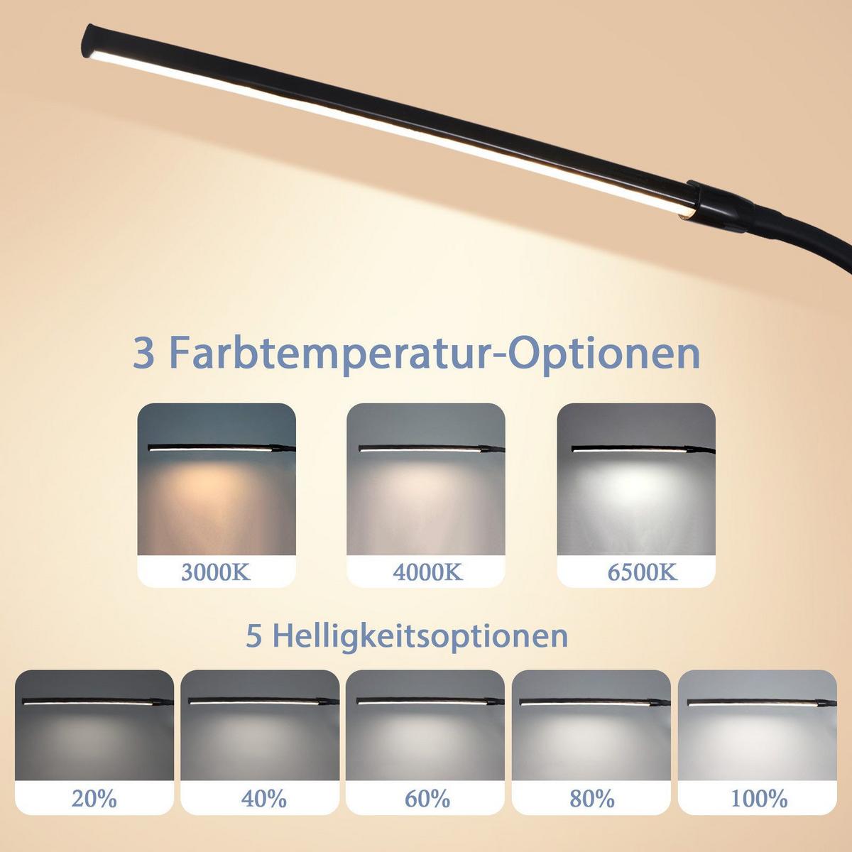 LED TISCHLEUCHTE Nathan - Schwarz, Metall (3.1/80.8/80.8cm) - Nettlife