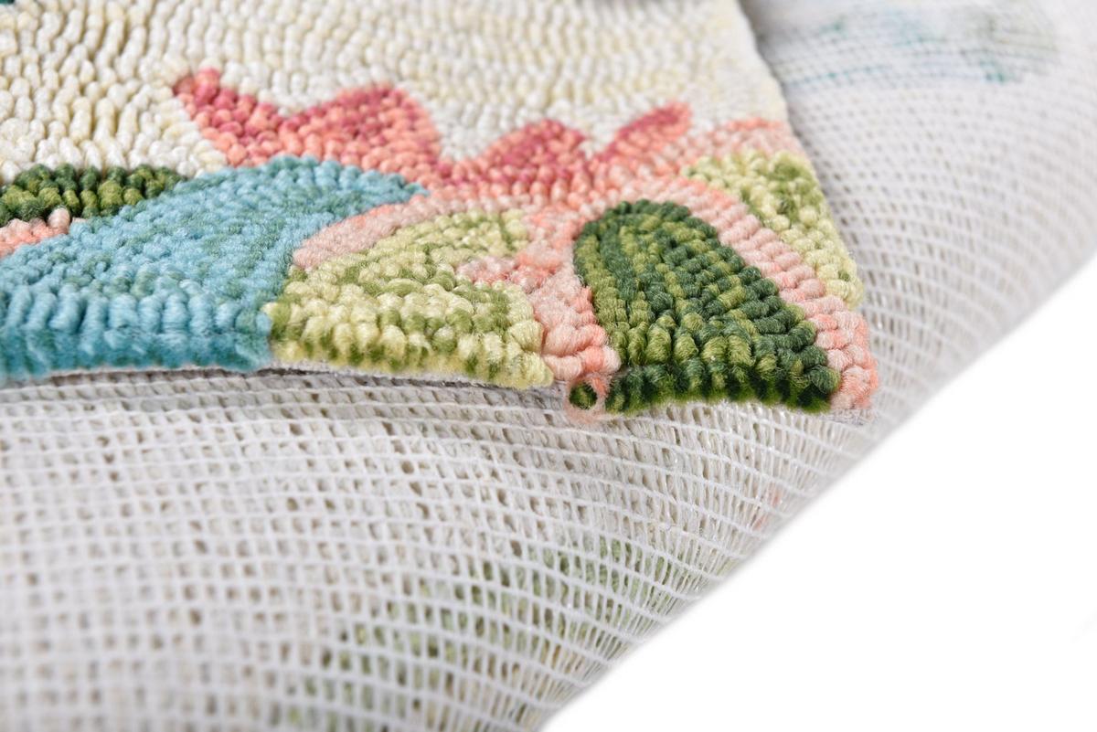 OUTDOORTEPPICH Rosetta 70x140 cm - Weiß, Textil (70/140cm) - Gino Falcone
