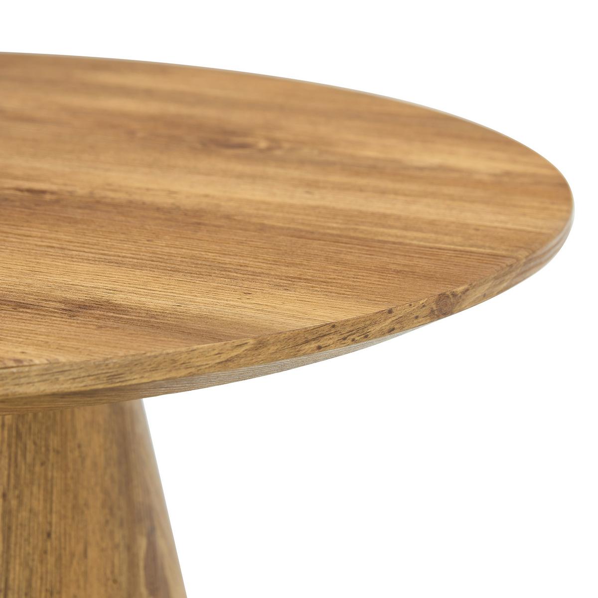 COUCHTISCH Rund Naturholzoptik MDF Ø 60 cm Beistelltisch Holz - Naturfarben, Holzwerkstoff (60/60/35cm) - Urban Meuble