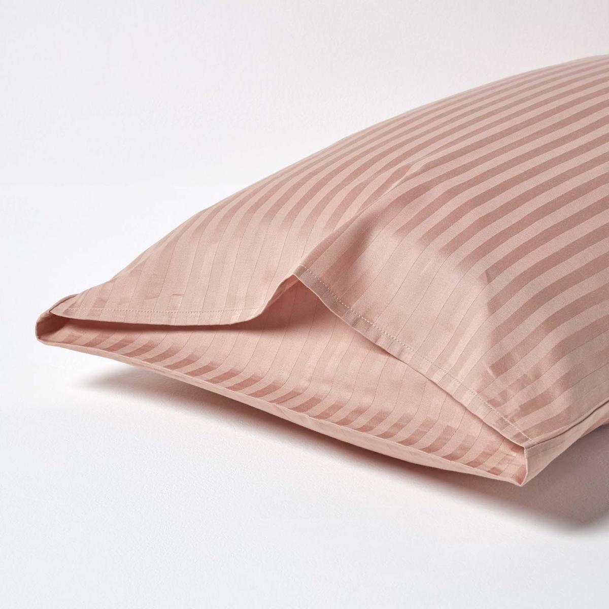 KISSENBEZUG Damast, Ägyptische Baumwolle, Fadendichte 330 - Taupe, Textil (48/74cm) - Homescapes