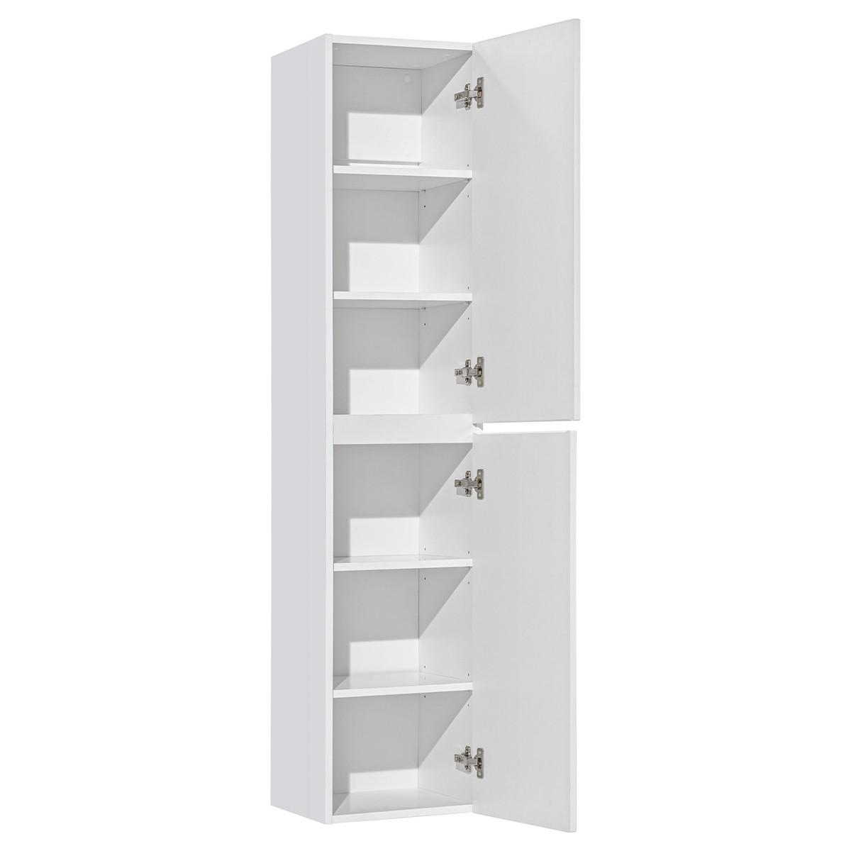 BADMÖBEL 60cm Zelie 2er-Set Weiß - Weiß, Holzwerkstoff (60/48/46cm) - Petits-meubles