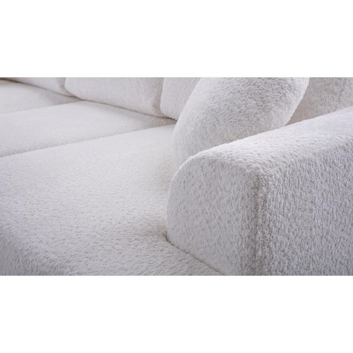 ECKSCHLAFSOFA Vento beige links - Beige/Schwarz, Textil (260/168cm) - Beautysofa