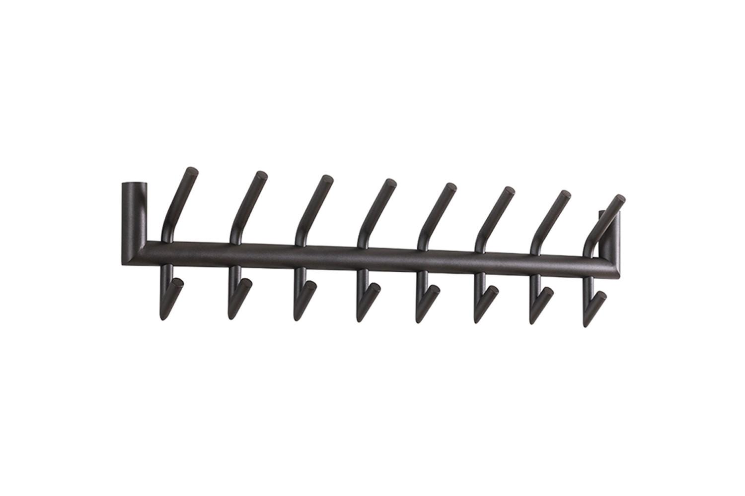 GARDEROBE FABIA Grau Metall - Dunkelgrau, Metall (78/19/10cm) - KAWOLA