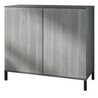 KOMMODE Skadu Avola-Anthrazit - Anthrazit, Holzwerkstoff (92.5/83.5/35cm) - Vladon