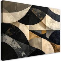 LEINWANDBILD Abstraktion 30x20cm - Beige, Textil (30/20cm) - Feeby