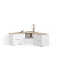WOHNWAND Piave Weiß 3 Teile - Weiß, Holzwerkstoff (68/50/38.2cm) - Livinity®