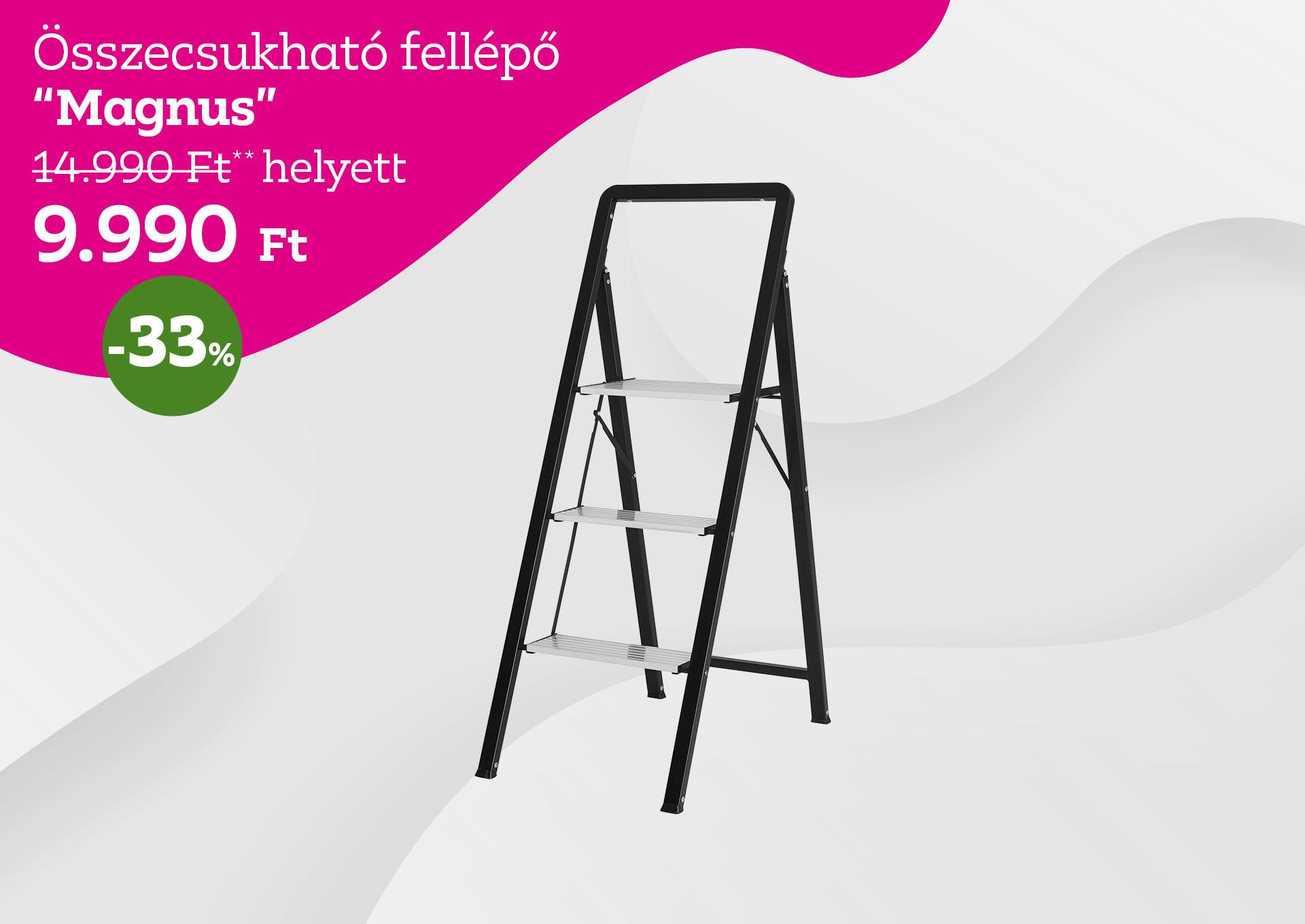 Összecsukható fellépő  MAGNUS 14990 Forint helyett 9990 Forint, kedvezmény mértéke 33%