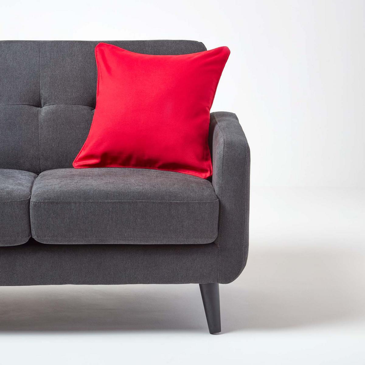 KISSENHÜLLE rot 60/60 cm, 100% Baumwolle - Rot, Textil (60/60cm) - Homescapes