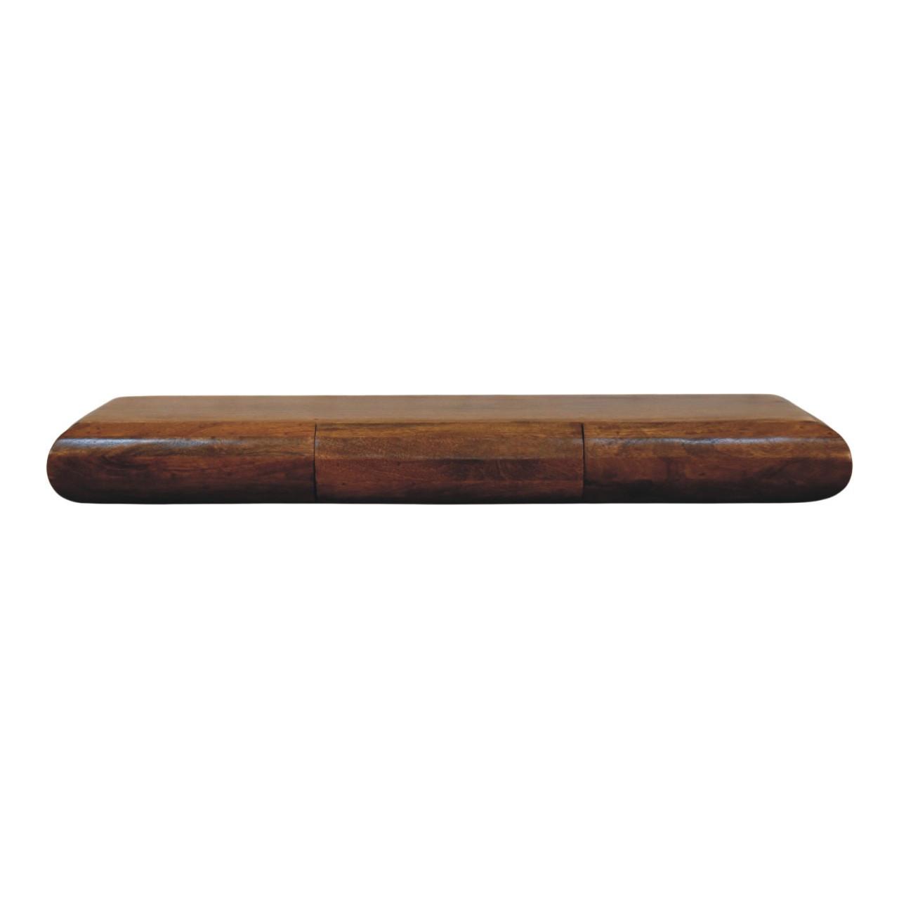 KONSOLENTISCH mit Amber-Eichen-Finish, 2 Schubladen, geröstetes Braun - Braun, Holz (110/12/32cm) - Artisan Furniture