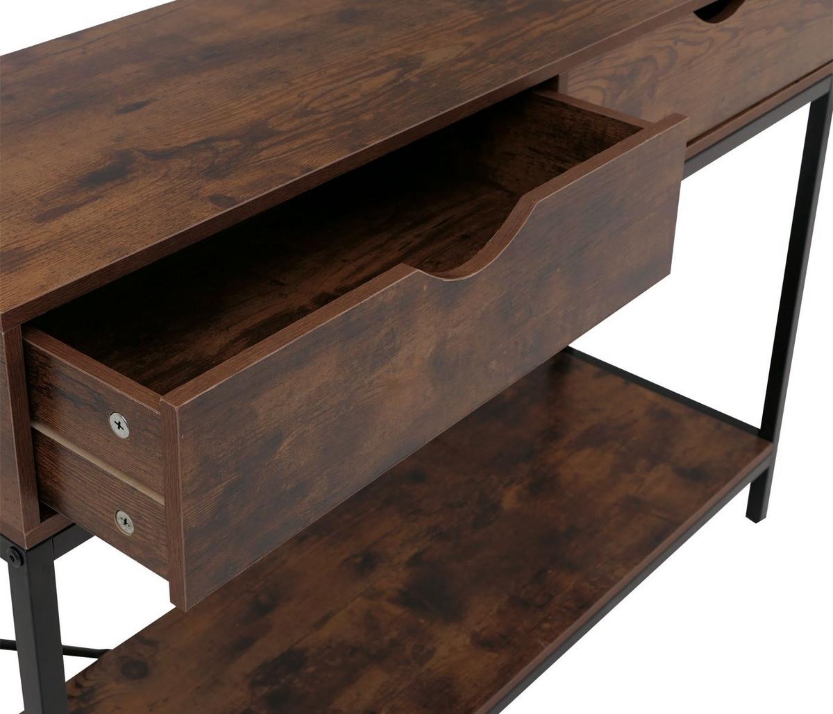 KONSOLENTISCH rechteck Rotbraun - Rotbraun, Holzwerkstoff (30/109/76cm) - MCW