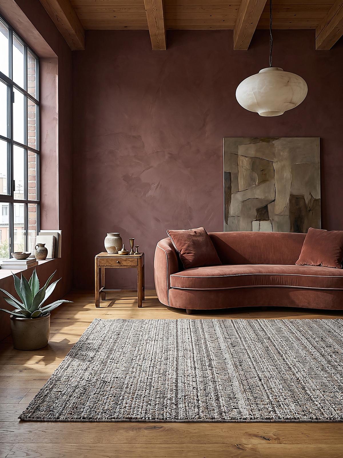TEPPICH Kurzflor BOLLIN, in Greige, Bouclé-Optik, 160 x 230 cm - Beige, Textil (160/230cm) - KADIMA DESIGN