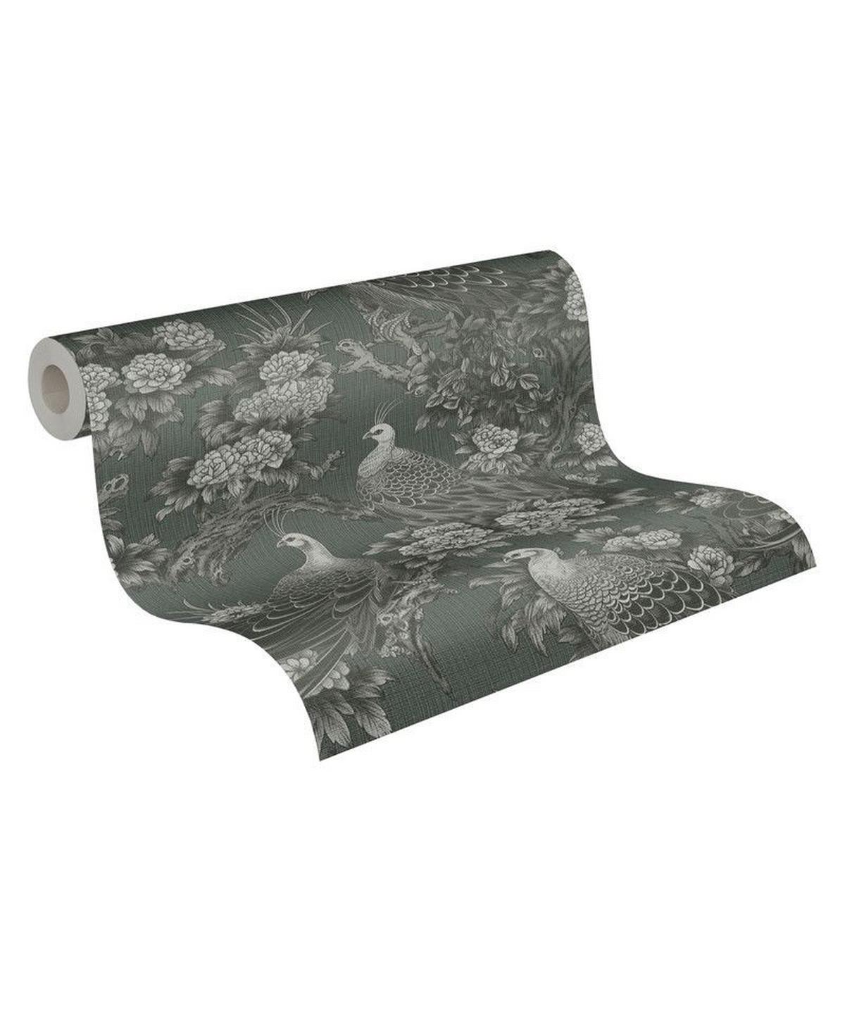 VLIESTAPETE Schwarz 53/1005 cm - Schwarz, Textil (53/1cm) - KUNSTLOFT