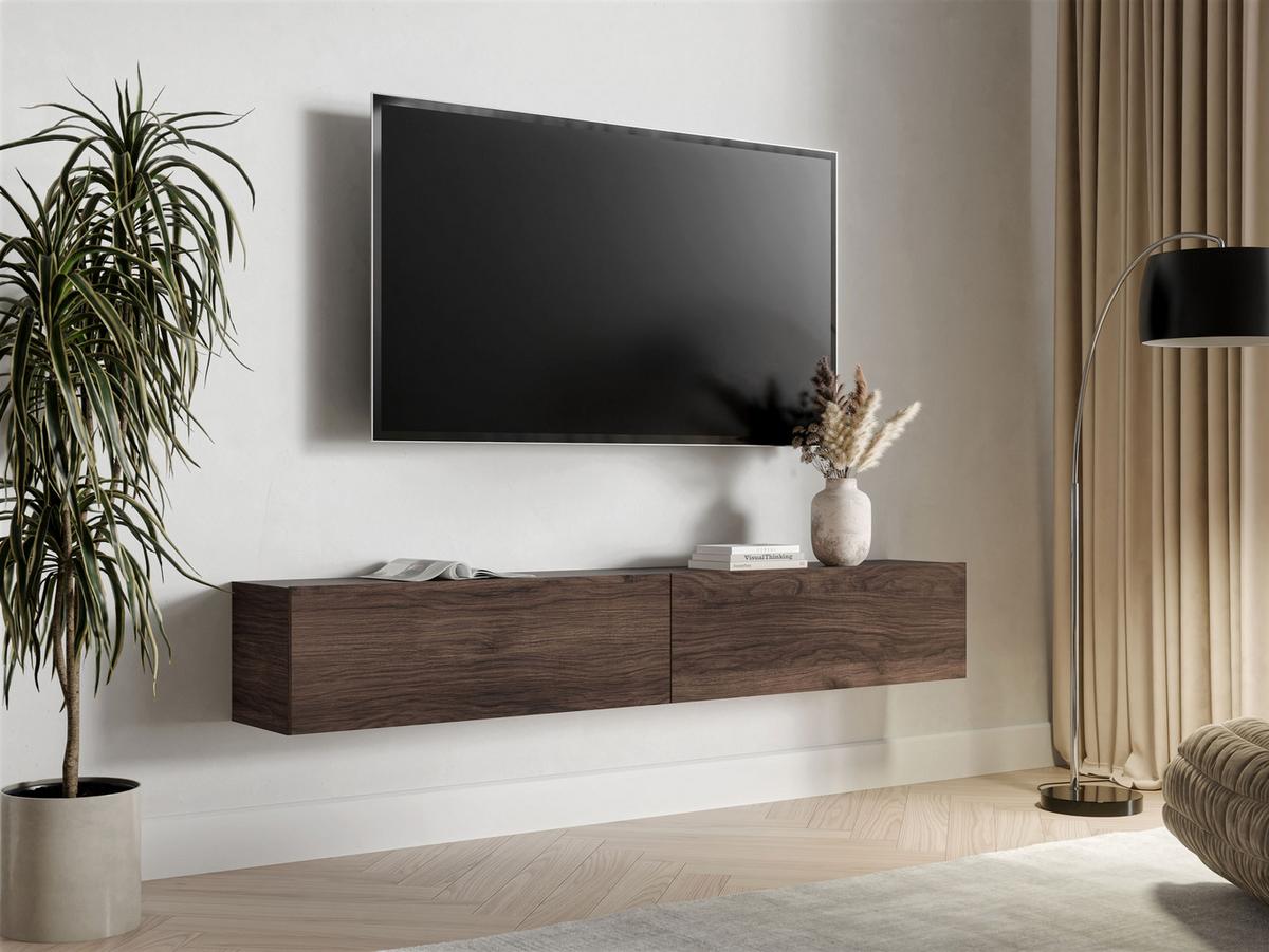 TV-LOWBOARD Govi 200 - Nussbaumfarben, Holzwerkstoff (200/32/32cm) - MIRJAN24