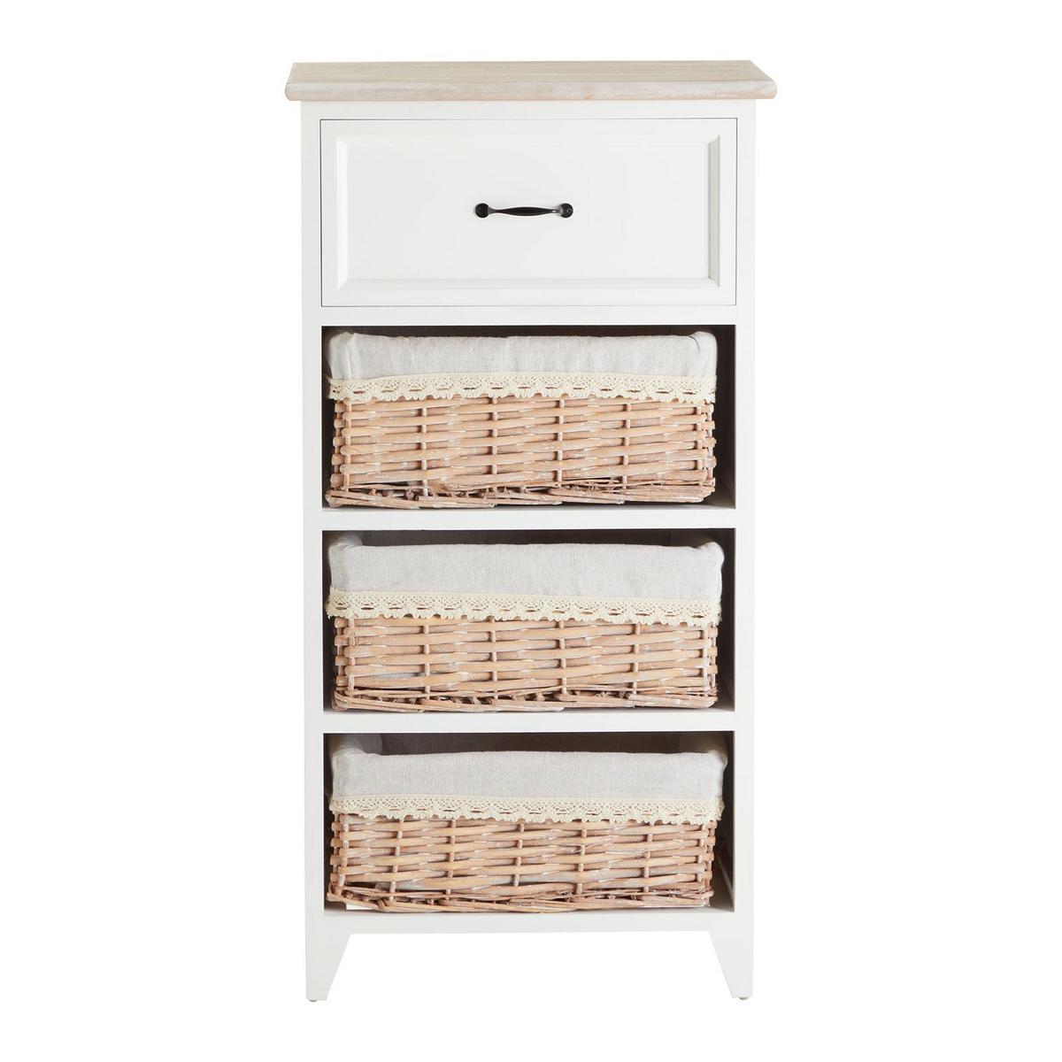 KOMMODE PROVENCE weiß - Weiß, Holz (42/80/31cm) - CARO-Möbel