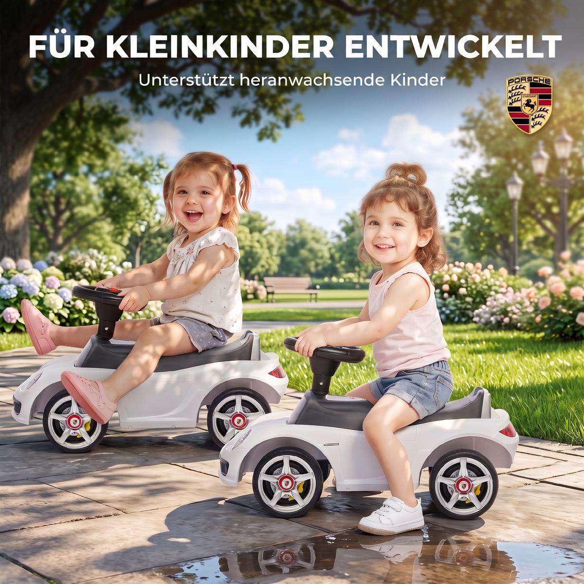 KINDER-RUTSCHAUTO PP Weiß - Weiß, Kunststoff (63/28.5/38cm) - AIYAPLAY