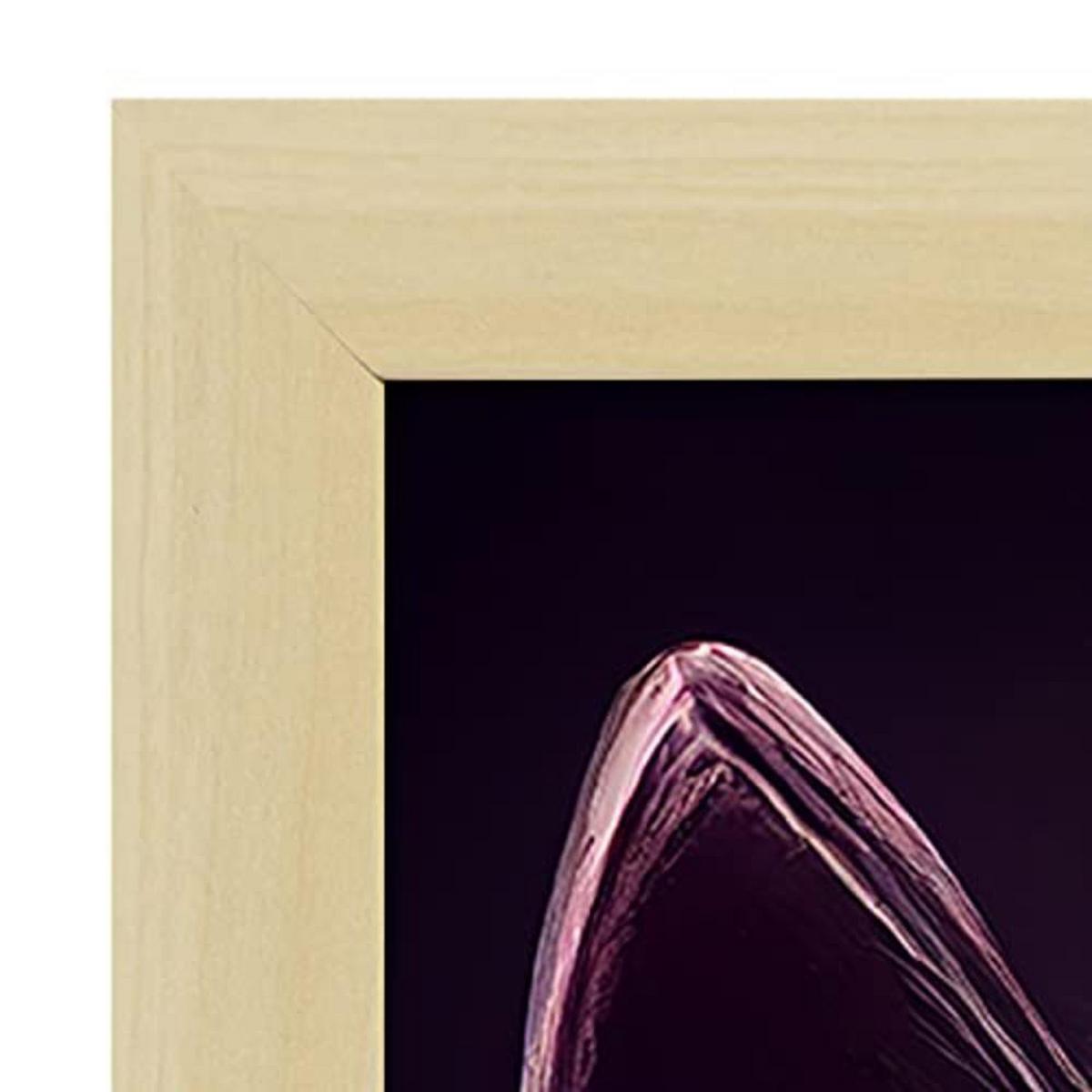 POSTER Set mit 4 Starren Poster im T Burton Goth Stil Tier A3 Rahmen aus hellem Holz - Beige, Papier (29.7/3cm) - Nacnic