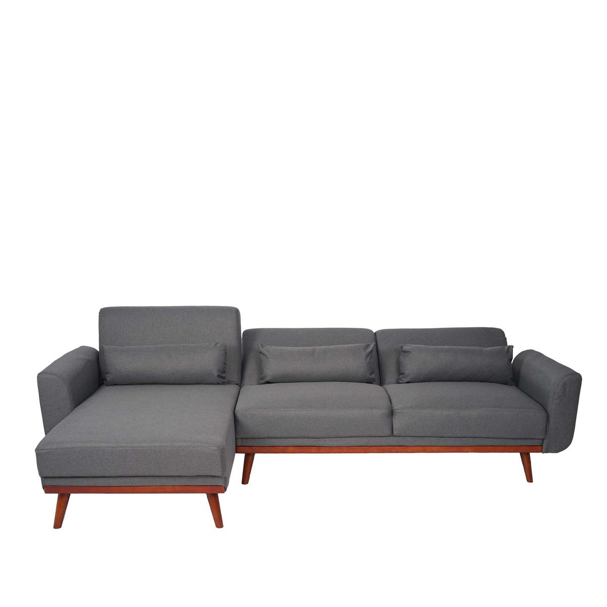 SOFA Grau - Grau, Textil (280/139cm) - MCW