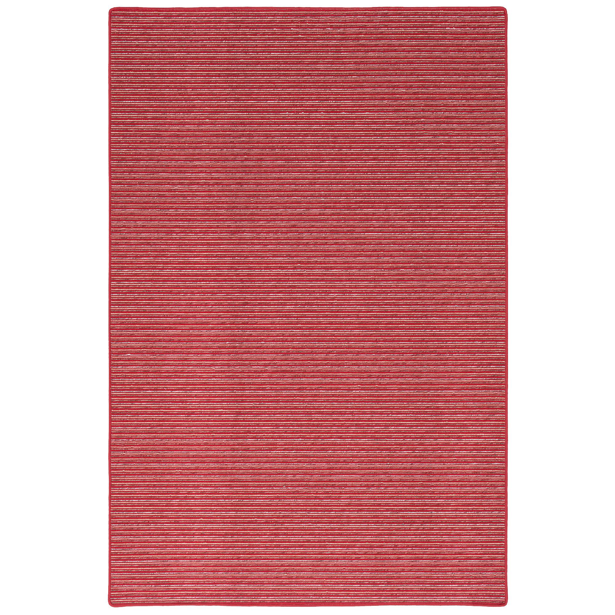 STREIFENBERBER TEPPICH MARTA - Rot, Textil (80/160cm) - Snapstyle