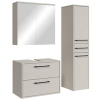 BADMÖBEL-SET Florence 3 Teile Cashmere - 60 x 35 x 51 cm - Kaschmir, Holz (60/51/35cm) - Badplaats