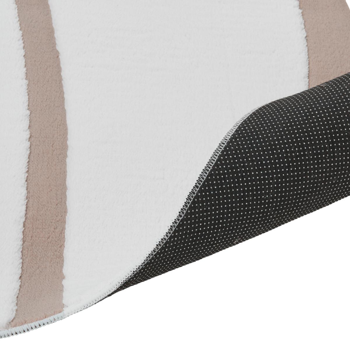 TEPPICH Beige/Weiß 160/230 cm Hartz - Beige/Creme, Textil (160/230cm) - Beliani