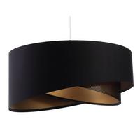 HÄNGELEUCHTE Gold 50/23 cm - Goldfarben/Schwarz, Kunststoff (50/1.3/23cm) - ONZENO