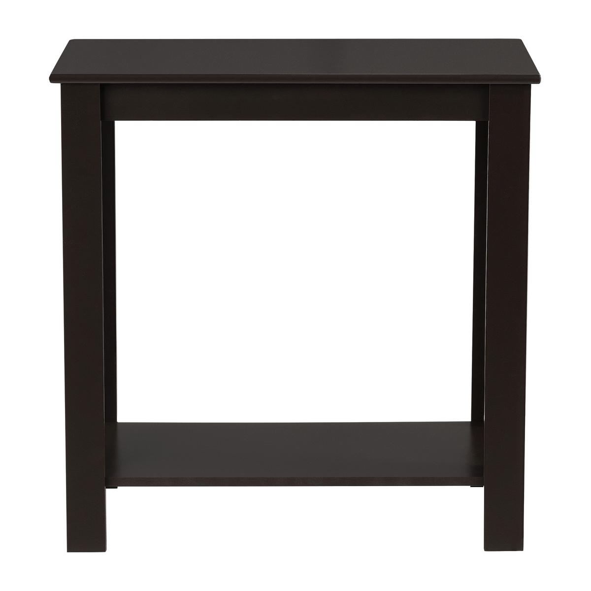 BEISTELLTISCH Chur - Dunkelbraun, Holzwerkstoff (30/60/62cm) - [en.casa]