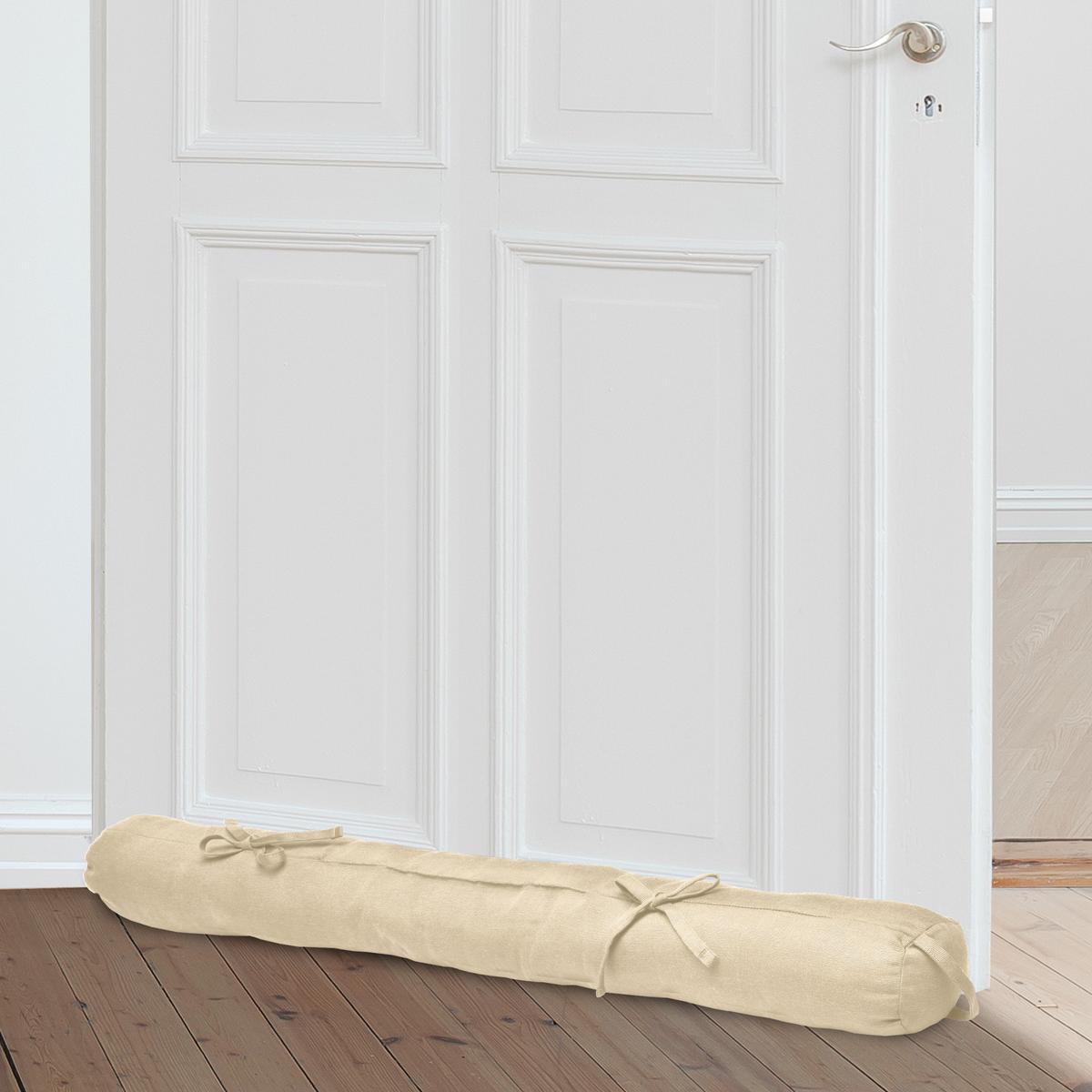 ZUGLUFSTOPPER Viento 10x100cm Creme (2tlg) - Creme, Textil (10/100cm) - Beautissu 