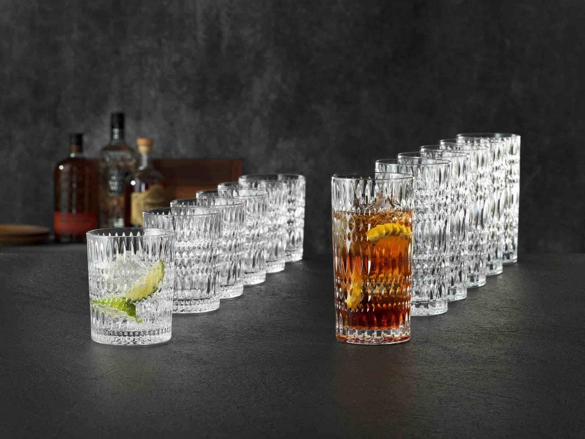LONGDRINK & BECHER SET Ethno transparent 12-tlg. - Transparent, Glas - Nachtmann