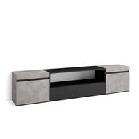 LOWBOARD Zementgrau, 200/35/45cm - Hellgrau, Holzwerkstoff (200/45/35cm) - Skraut Home