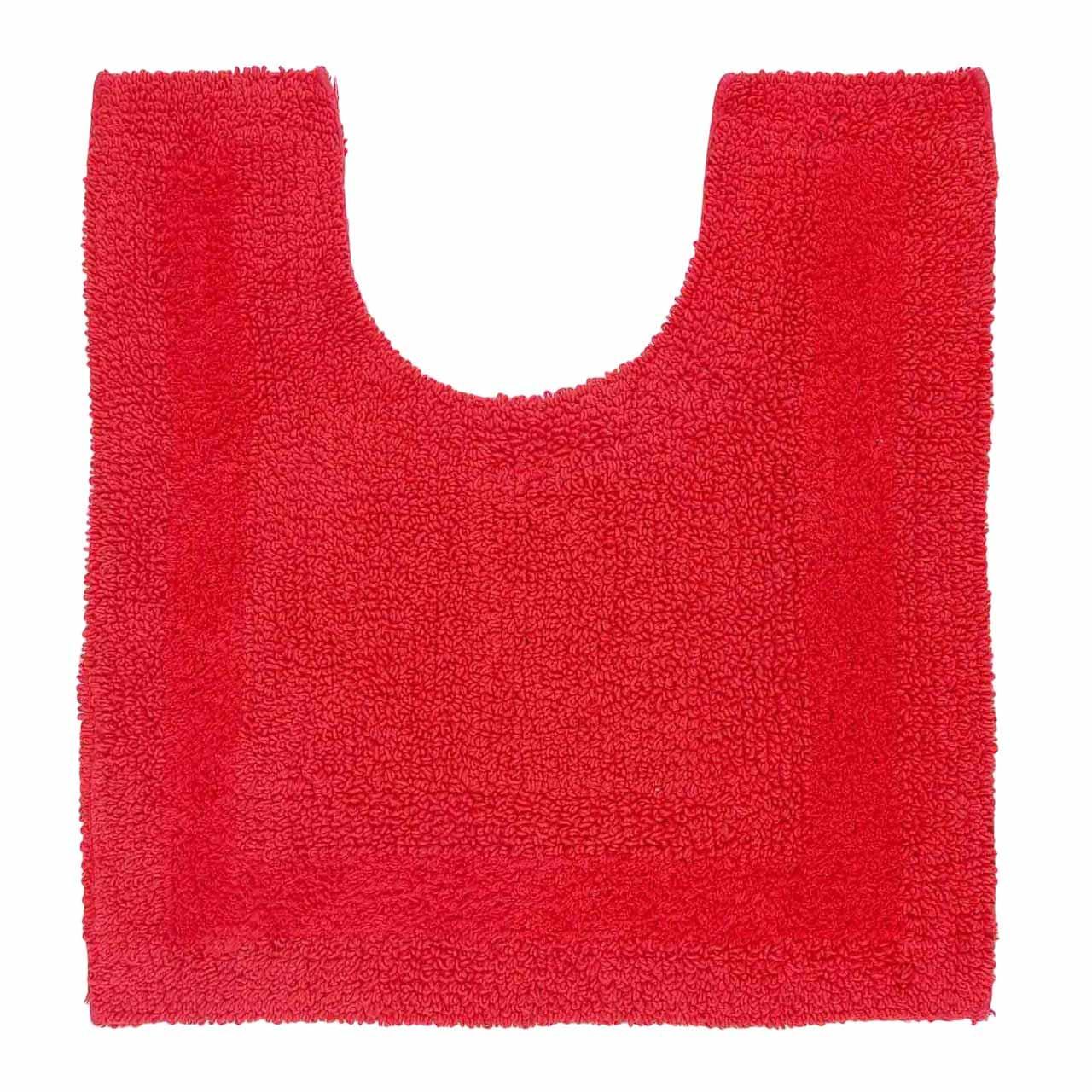 WC-VORLEGER 50/55 cm, 100% Baumwolle, wendbar - Rot, Textil (50/55cm) - Homescapes