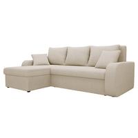 ECKSOFA Kris Lux - Schwarz/Naturfarben, Holz/Kunststoff (238/147cm) - MIRJAN24