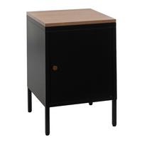 NACHTTISCH Schwarz - Schwarz, Metall (40/63/40cm) - MCW