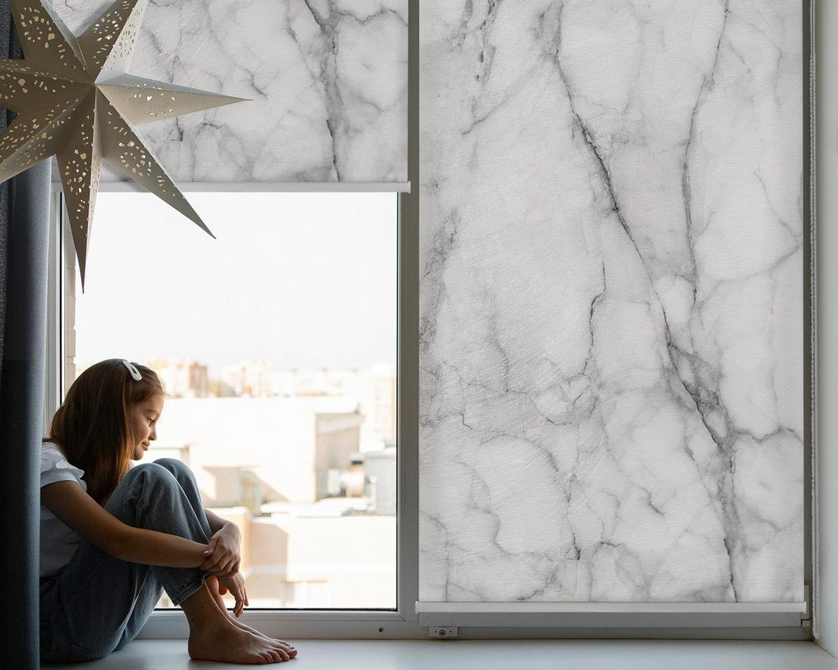 INNENROLLO - Fensterrollo - Rollo - 100x180 cm - Grauer Granit - Grau, Kunststoff (100/180/0.5cm) - TULUP