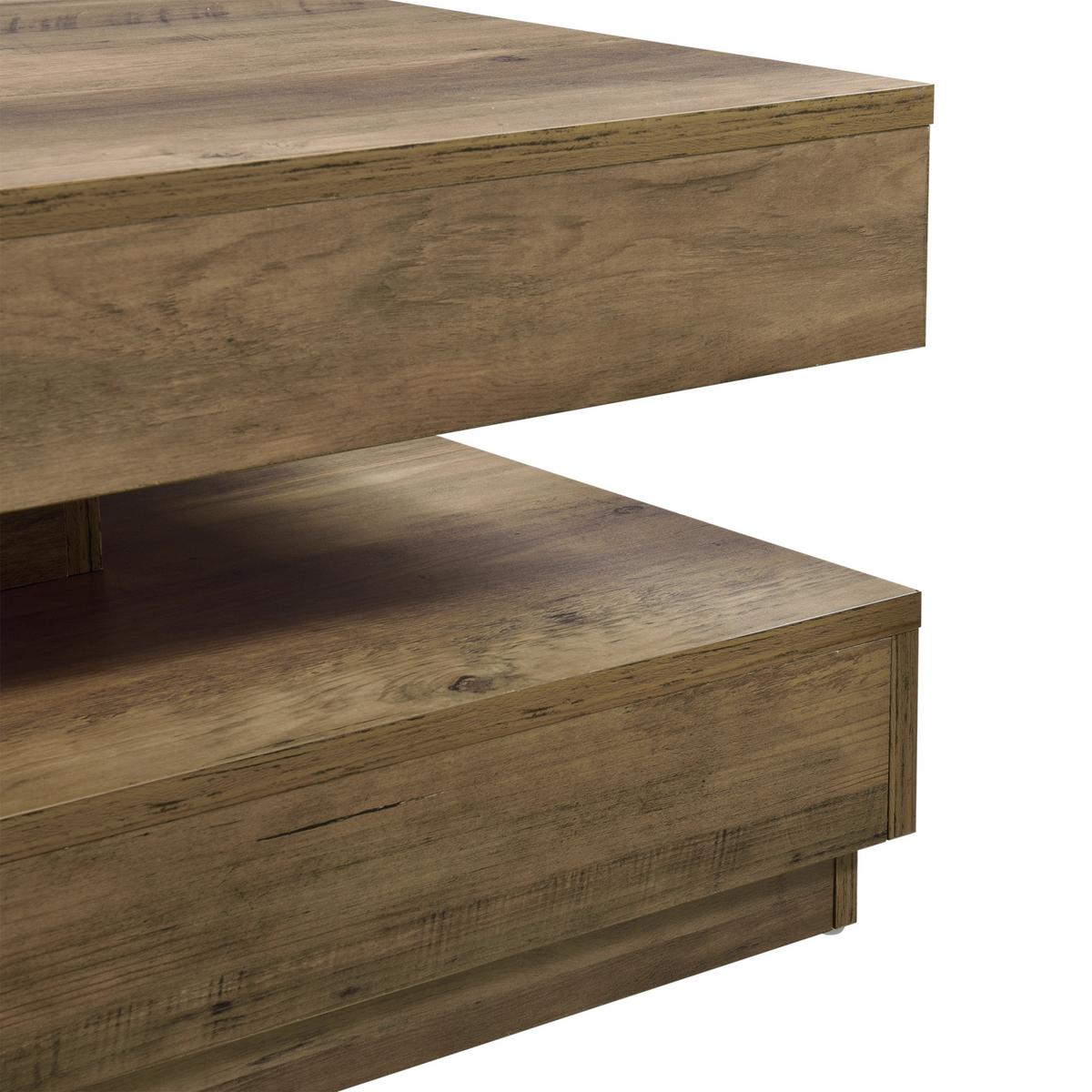 COUCHTISCH Florenz 76/76/38 cm - Braun, Holzwerkstoff (76/76/38cm) - [en.casa]