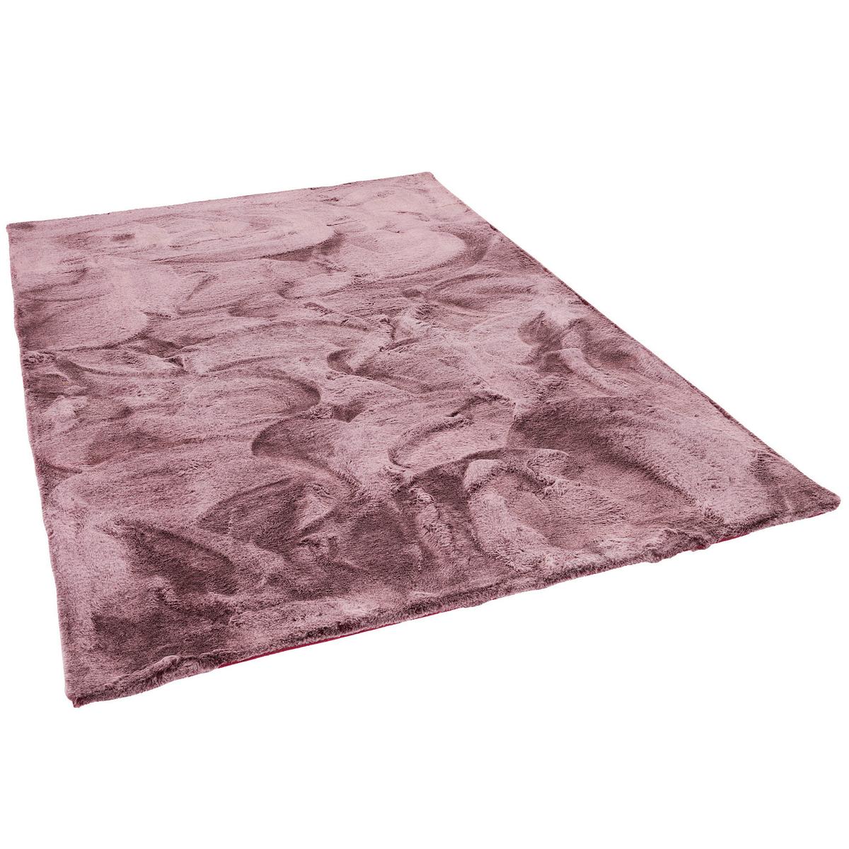 FELLTEPPICH LUXUS SUPER SOFT PLUSH - Beere, Textil (160/230cm) - Pergamon